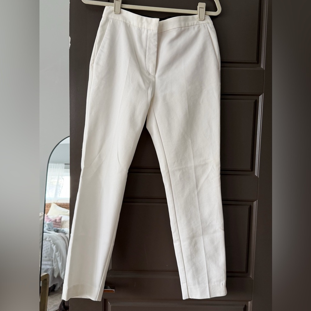 Zara white low rise dress pants